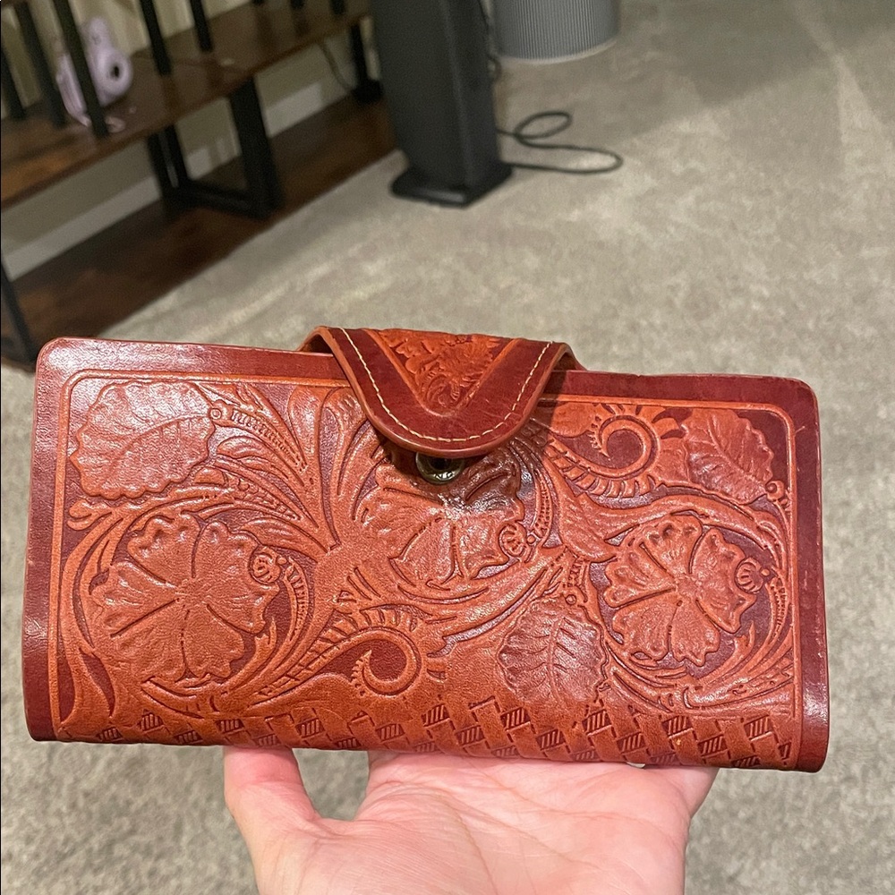 Embossed Leather Wallet